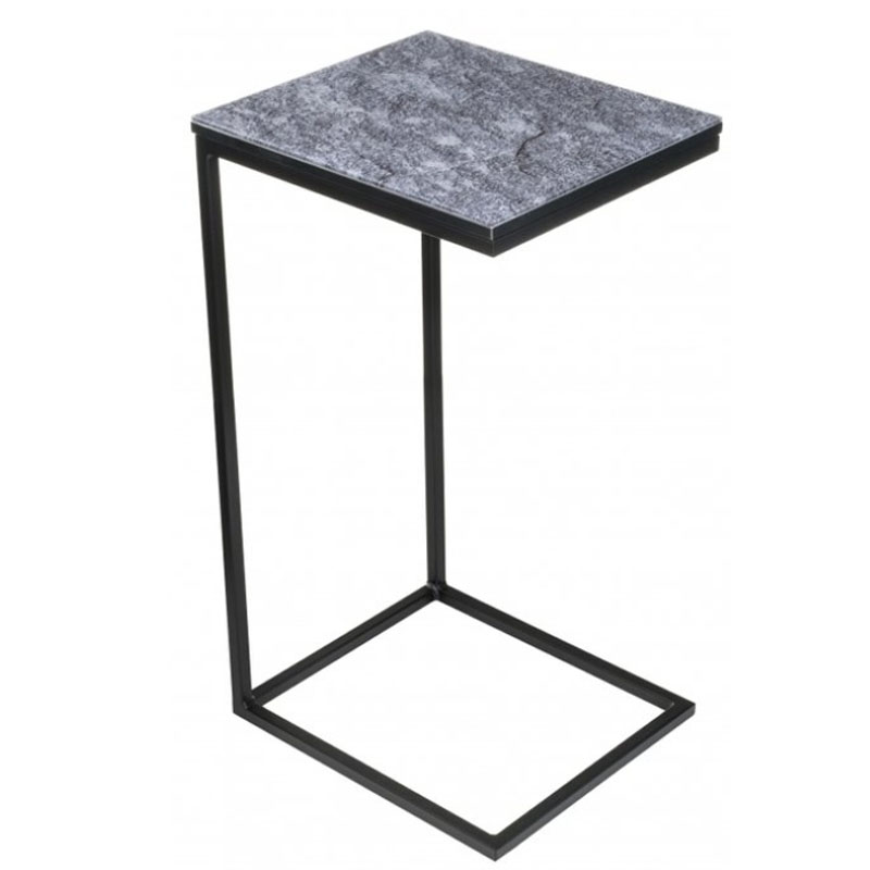 Приставной стол Zermatt Side Table gray Серый (Gray) Приставной стол Zermatt Side Table gray Серый (Gray) в Костроме | Loft Concept
