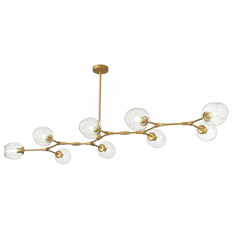 Люстра Branching Bubble Chandelier 9 gold Золотой Люстра Branching Bubble Chandelier 9 gold Золотой в Костроме | Loft Concept