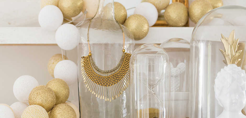 Гирлянда хлопковые фонарики Сotton Ball Shell-Gold - Loft-Concept в Костроме