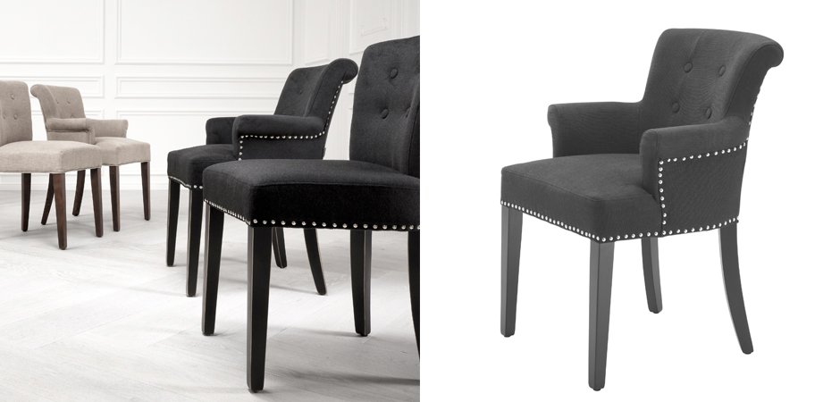Стул Eichholtz Dining Chair Key Largo With Arm Стул Eichholtz Dining Chair Key Largo With Arm - Loft-Concept в Костроме