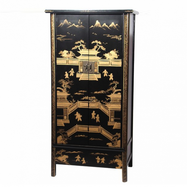 Шкаф Chinese History Rack Черный Шкаф Chinese History Rack Черный в Костроме | Loft Concept