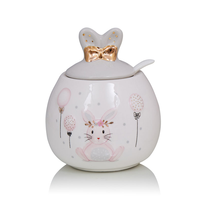 Ваза Kids Vase Bunny III Розовый пастельный Серый Ваза Kids Vase Bunny III Розовый пастельный Серый в Костроме | Loft Concept
