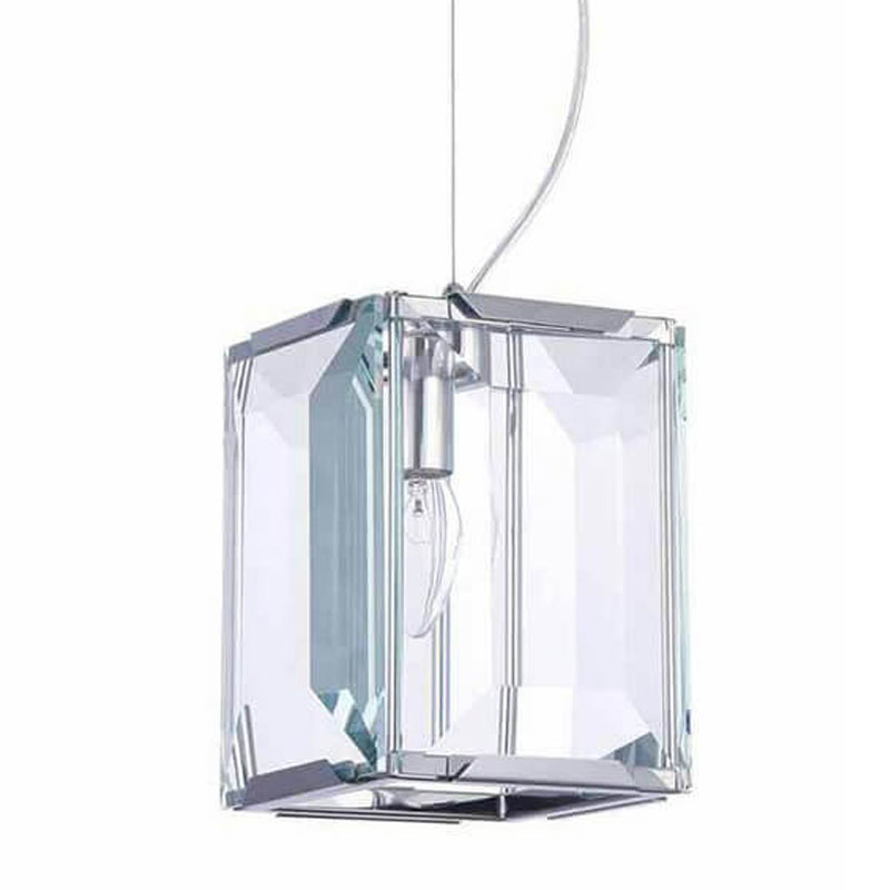 Подвесной светильник Harlow Crystal Square chrome Хром в Костроме | Loft Concept 