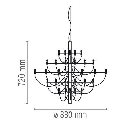 Люстра Flos 2097 30 Chrome Люстра Flos 2097 30 Chrome в Костроме