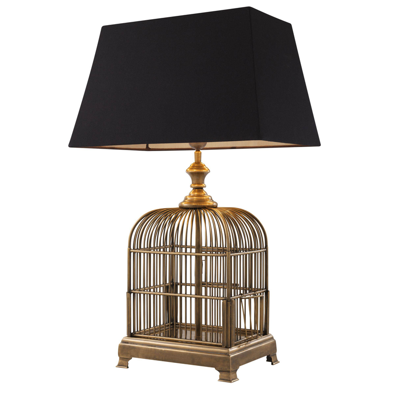 Настольная лампа Eichholtz Table Lamp Senator Винтажная латунь Черный Настольная лампа Eichholtz Table Lamp Senator Винтажная латунь Черный в Костроме | Loft Concept