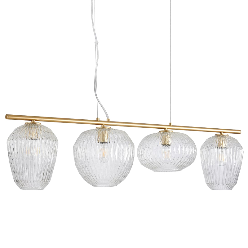 Люстра Foscarini c Прозрачными Плафонами матовое золото Прозрачный Люстра Foscarini c Прозрачными Плафонами матовое золото Прозрачный в Костроме | Loft Concept