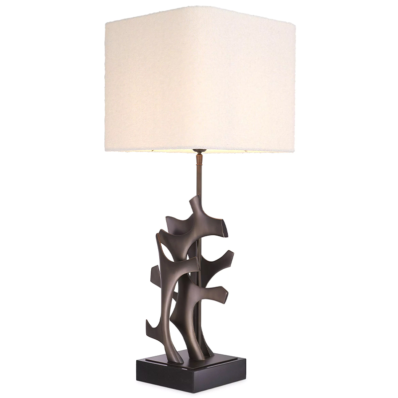 Настольная лампа Eichholtz Table Lamp Agape Темная бронза Белый Настольная лампа Eichholtz Table Lamp Agape Темная бронза Белый в Костроме | Loft Concept