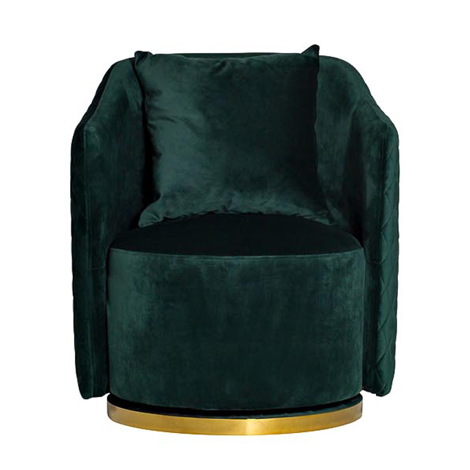Кресло вращающееся Honnor Armchair Изумрудный Глянцевое золото Кресло вращающееся Honnor Armchair Изумрудный Глянцевое золото в Костроме | Loft Concept