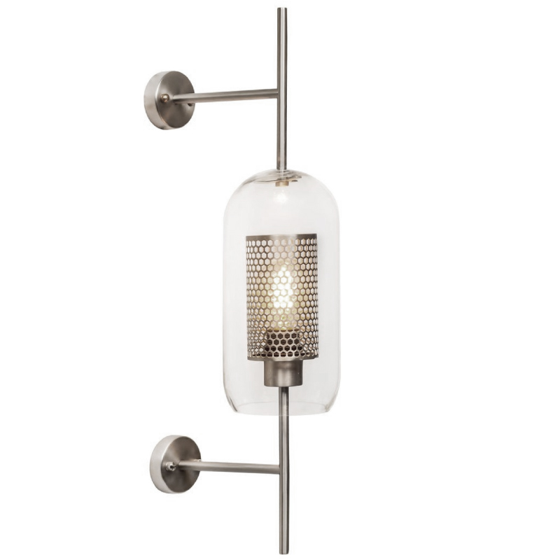 Бра Perforation Wall Lamp Nickel 67 Никель Прозрачное Стекло Бра Perforation Wall Lamp Nickel 67 Никель Прозрачное Стекло в Костроме | Loft Concept