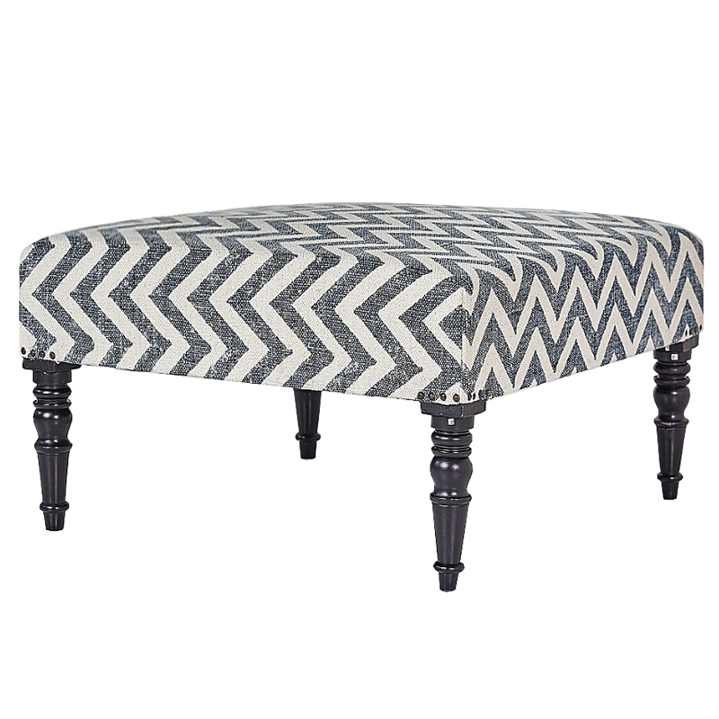 Оттоманка Gray Zigzag Серый Оттоманка Gray Zigzag Серый в Костроме | Loft Concept