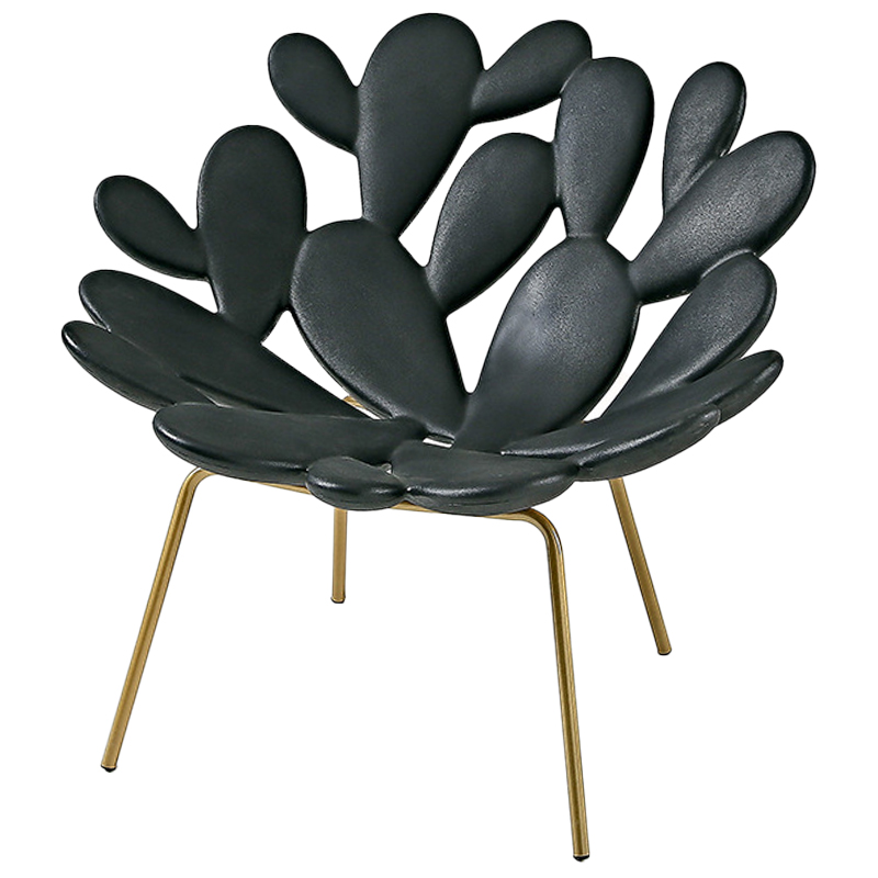 Кресло Filicudi Armchair Черный Черный Латунь Кресло Filicudi Armchair Черный Черный Латунь в Костроме | Loft Concept