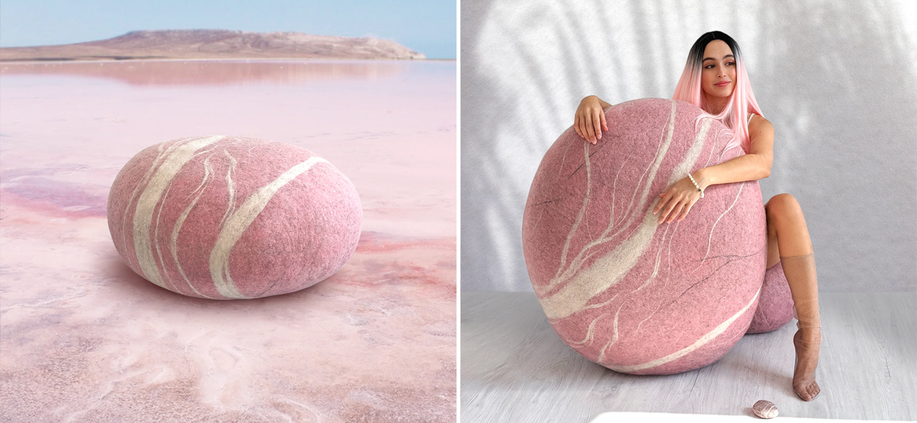 Пуф - Розовый Камень PINK DREAM - фото №1