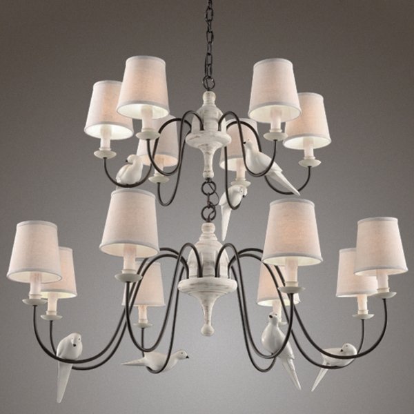 Люстра Norman Bird Large Chandelier ivory ( слоновая кость ) Люстра Norman Bird Large Chandelier ivory ( слоновая кость ) в Костроме | Loft Concept