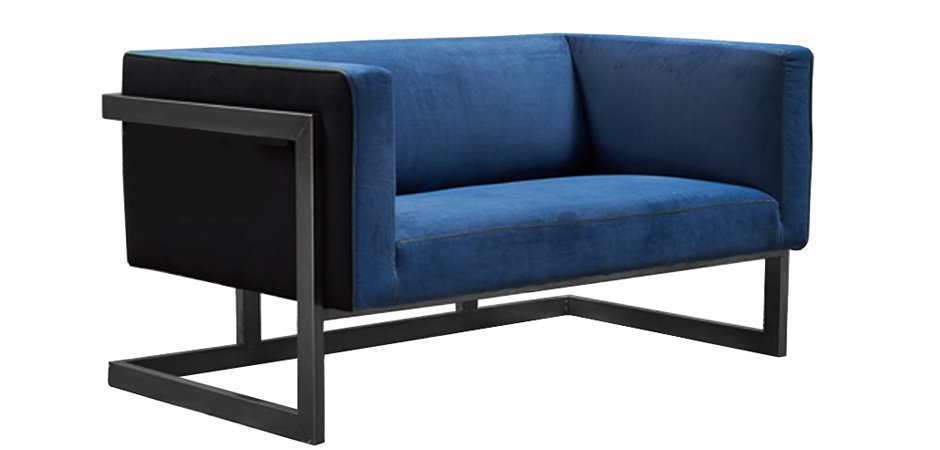Диван Cube Blue Loveseat Sofa Диван Cube Blue Loveseat Sofa - Loft-Concept в Костроме