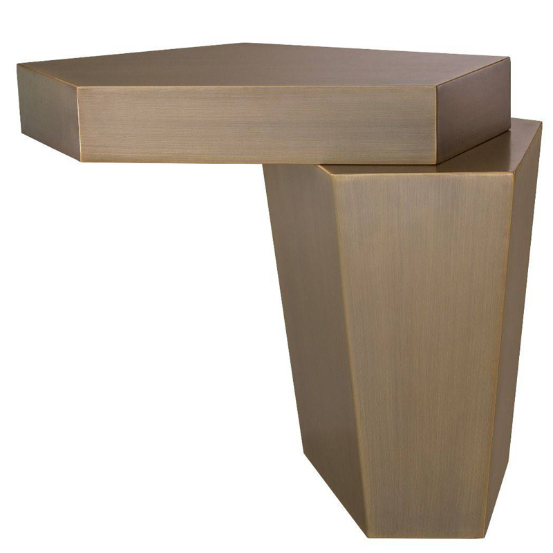 Приставной стол Eichholtz Coffee Table Calabasas High brass Латунь Античная полированная Приставной стол Eichholtz Coffee Table Calabasas High brass Латунь Античная полированная в Костроме | Loft Concept