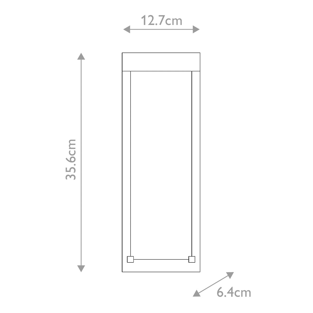 Настенный фонарь уличный прямоугольный черного цвета со стеклом с пузырьками Eurofase в Костроме