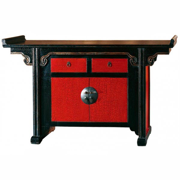 Китайский комод Red-black chest Китайский комод Red-black chest в Костроме | Loft Concept