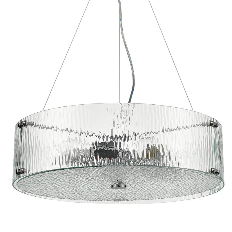 Люстра Rainy Glass Lamp D55 Прозрачный Хром Люстра Rainy Glass Lamp D55 Прозрачный Хром в Костроме | Loft Concept