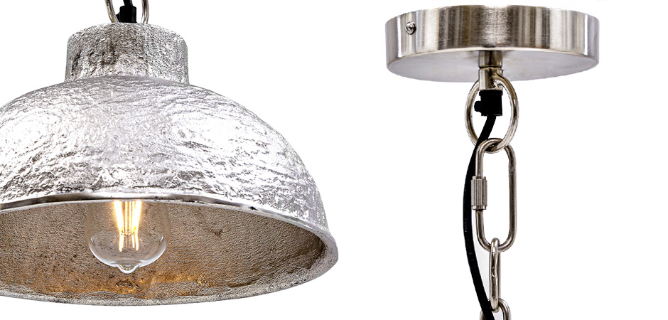 Подвесной светильник Rough Silver Pendant II Подвесной светильник Rough Silver Pendant II - Loft-Concept в Костроме