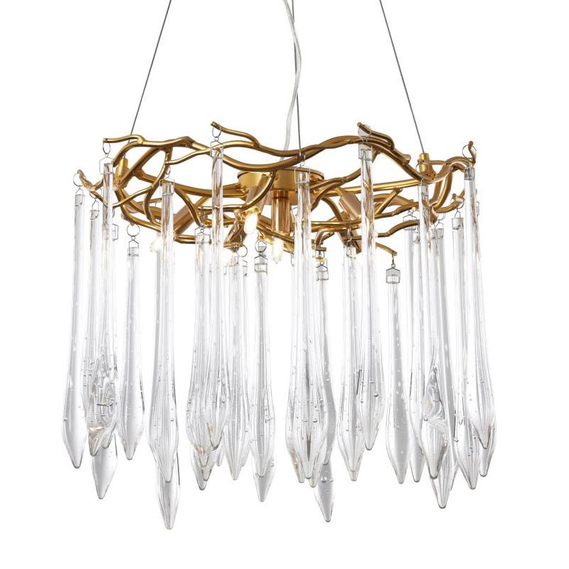 Люстра Crystal Rain Gold Золотой Люстра Crystal Rain Gold Золотой в Костроме | Loft Concept