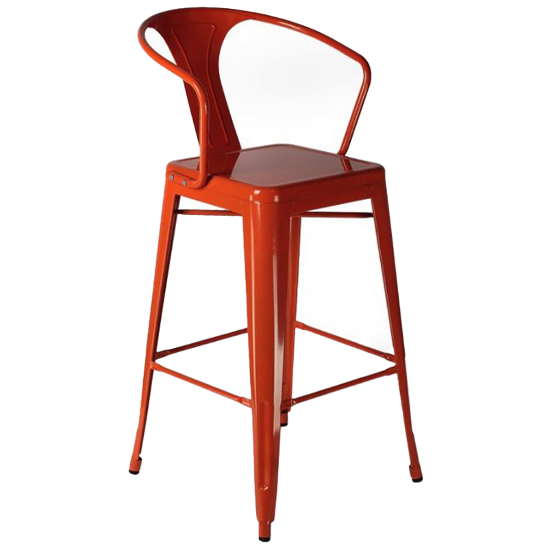 Барный стул Tolix Bar Stool 75 Armchair Backed Черный Оранжевый Красный Желтый Белый Барный стул Tolix Bar Stool 75 Armchair Backed Черный Оранжевый Красный Желтый Белый в Костроме | Loft Concept