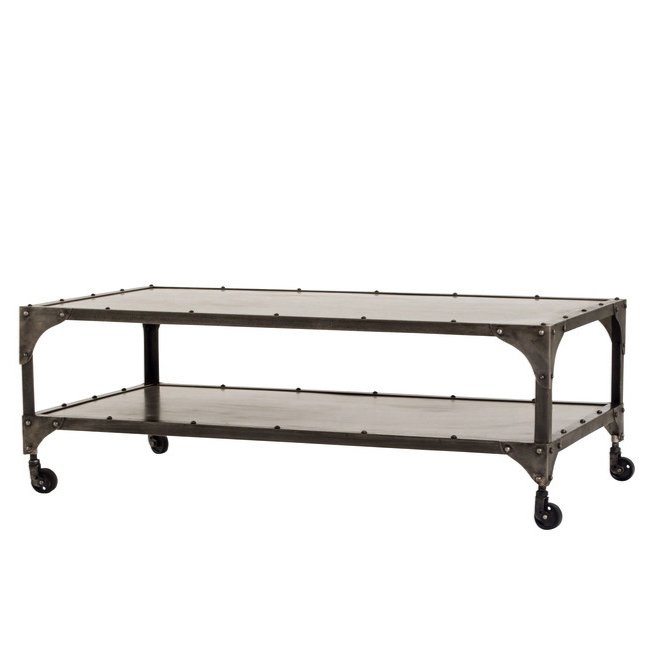 Кофейный стол Industrial Steampunk Nickel Coffee Table Кофейный стол Industrial Steampunk Nickel Coffee Table в Костроме | Loft Concept