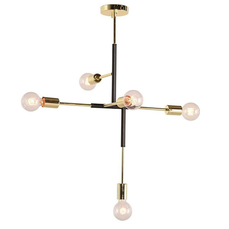 Люстра Atomium Chandelier black Золотой Черный Люстра Atomium Chandelier black Золотой Черный в Костроме | Loft Concept