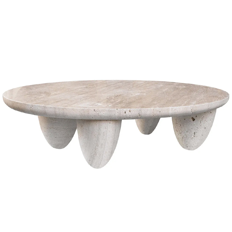 Кофейный стол Marble coffee table LUNARYS Серый Бежево-серый Кофейный стол Marble coffee table LUNARYS Серый Бежево-серый в Костроме | Loft Concept