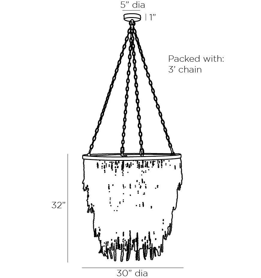 Люстра Амбре деревянные бусы LIZZY CHANDELIER Люстра Амбре деревянные бусы LIZZY CHANDELIER в Костроме