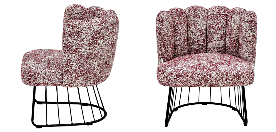 Кресло Noah Armchair cherry-white Кресло Noah Armchair cherry-white - Loft-Concept в Костроме