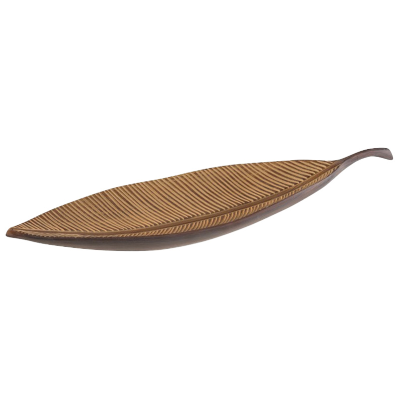 Поднос Leaf salver Коричневый Поднос Leaf salver Коричневый в Костроме | Loft Concept