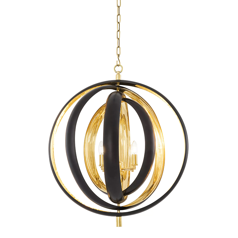 Люстра Eichholtz Chandelier Riley Черный Золотой Люстра Eichholtz Chandelier Riley Черный Золотой в Костроме | Loft Concept