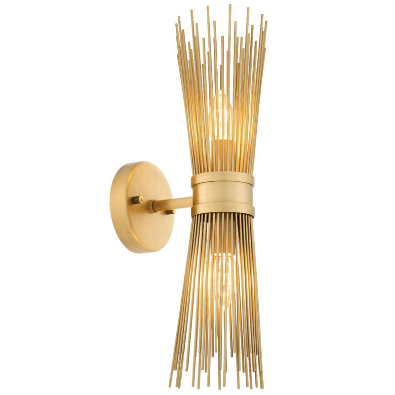 Бра Eichholtz Wall Lamp Romeo Double Латунь Античная полированная Бра Eichholtz Wall Lamp Romeo Double Латунь Античная полированная в Костроме | Loft Concept