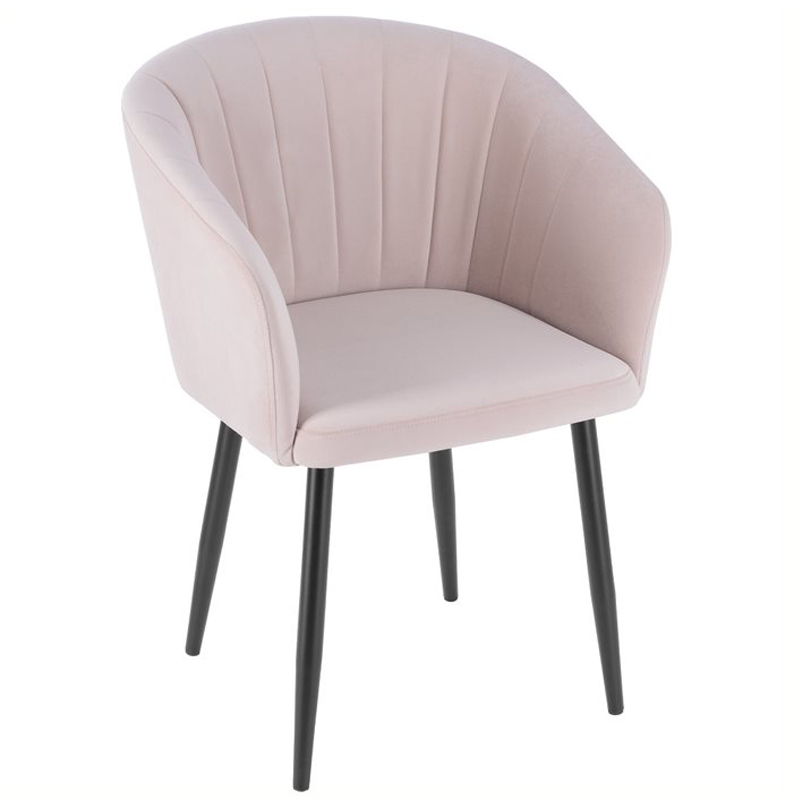 Стул Balsari Chair Розовый пастельный Черный Стул Balsari Chair Розовый пастельный Черный в Костроме | Loft Concept