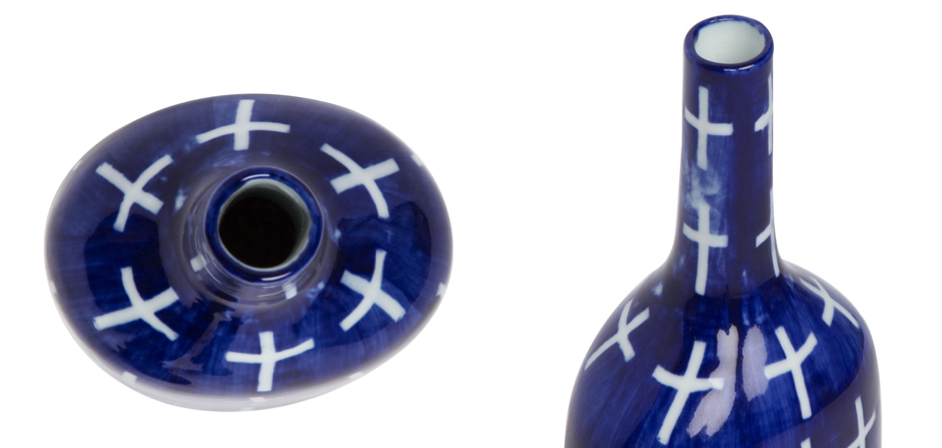 Ваза blue & white ornament Blue Bottle Ваза blue & white ornament Blue Bottle - Loft-Concept в Костроме
