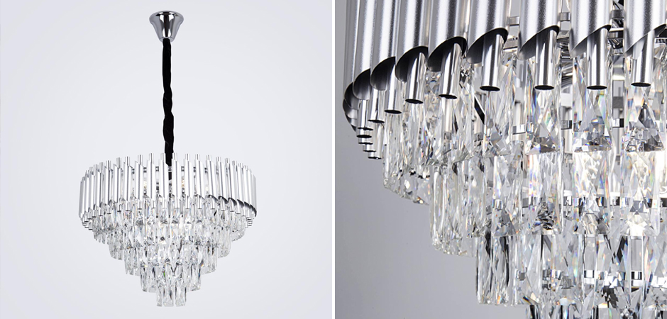 Круглая многоярусная люстра Empire Crystal Silver Круглая многоярусная люстра Empire Crystal Silver - Loft-Concept в Костроме