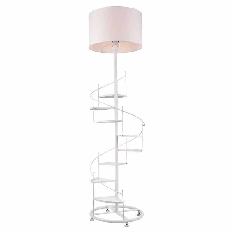 Торшер Spiral Staircase Floor Lamp White Белый Торшер Spiral Staircase Floor Lamp White Белый в Костроме | Loft Concept