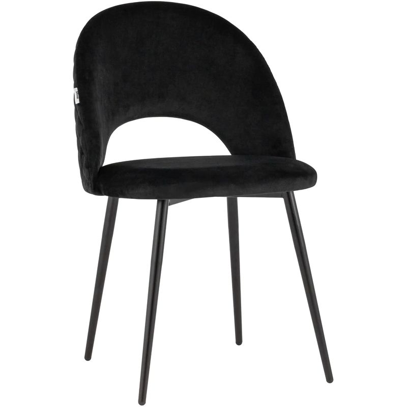 Стул CLIFF Chair Черный Велюр Черный Стул CLIFF Chair Черный Велюр Черный в Костроме | Loft Concept