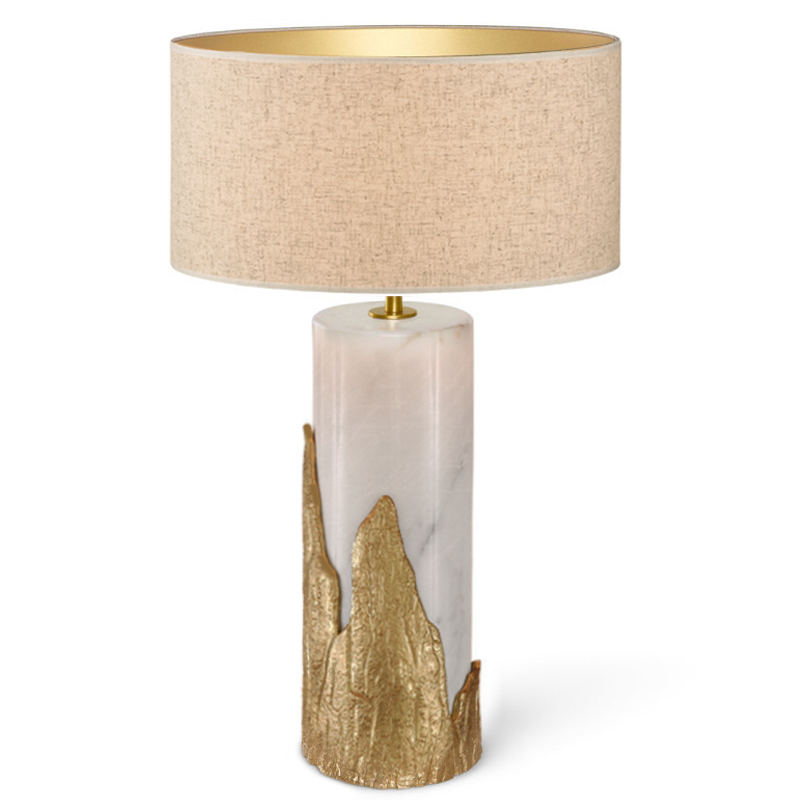 Настольная лампа Amber TABLE LAMP Ginger and Jagger Золотой Белый Настольная лампа Amber TABLE LAMP Ginger and Jagger Золотой Белый в Костроме | Loft Concept