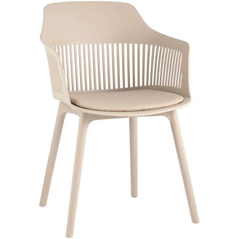 Стул Crocus Chair Бежевый цвет Велюровая подушка Бежевый Стул Crocus Chair Бежевый цвет Велюровая подушка Бежевый в Костроме | Loft Concept