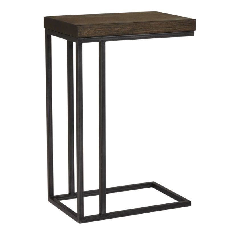 Приставной стол Industrial Oak Peyton Side Table Черный Приставной стол Industrial Oak Peyton Side Table Черный в Костроме | Loft Concept