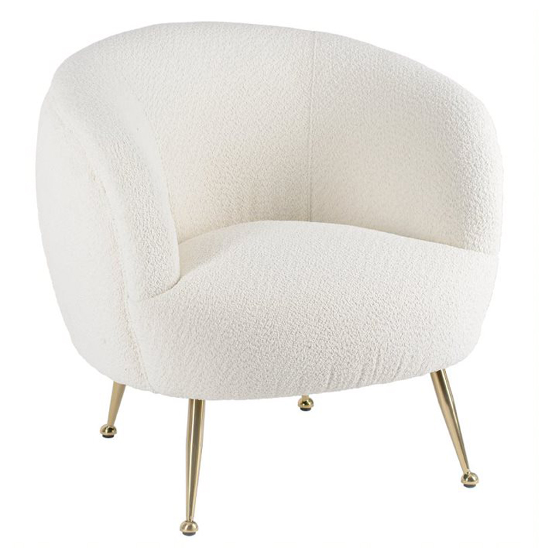 Кресло Monique Milky Boucle Молочный Кресло Monique Milky Boucle Молочный в Костроме | Loft Concept