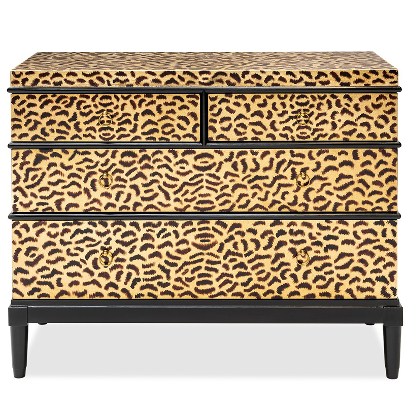 Комод DRESSER KRIZIA leopard Карамель Черный Комод DRESSER KRIZIA leopard Карамель Черный в Костроме | Loft Concept