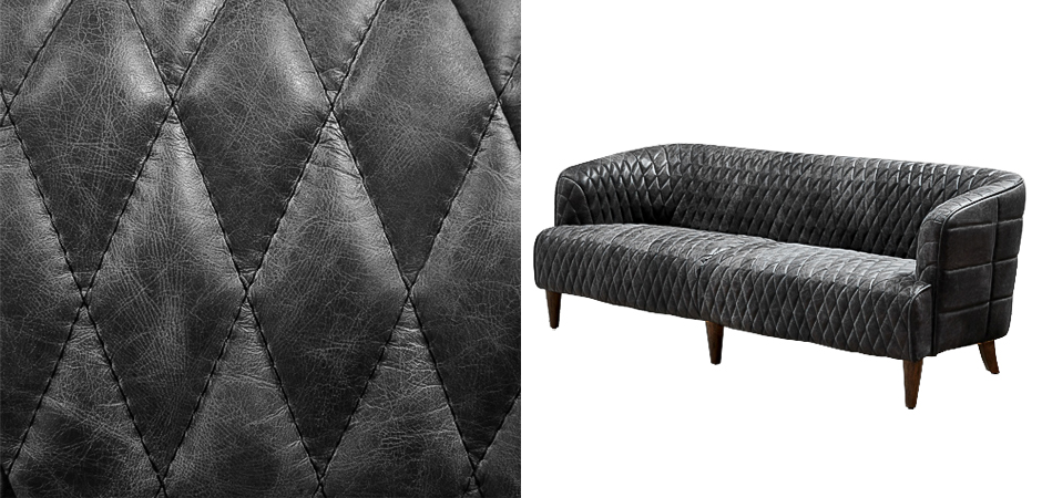 Диван Rhombuses Upholstery Graphite Sofa Диван Rhombuses Upholstery Graphite Sofa - Loft-Concept в Костроме