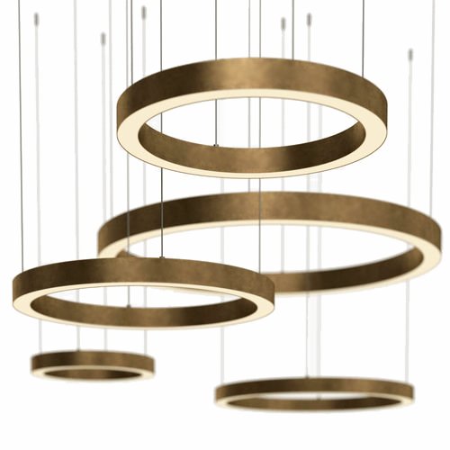 Люстра Light Ring Horizontal von Henge Глянцевое золото Латунь Люстра Light Ring Horizontal von Henge Глянцевое золото Латунь в Костроме | Loft Concept