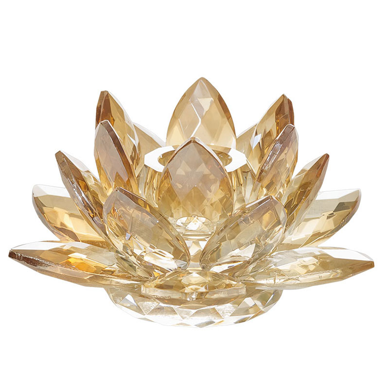 Подсвечник Crystal Lotus gold Подсвечник Crystal Lotus gold в Костроме | Loft Concept