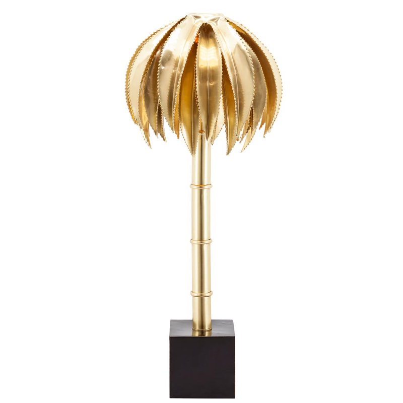 Настольная лампа TABLE LAMP PALMERY GOLD Латунь Настольная лампа TABLE LAMP PALMERY GOLD Латунь в Костроме | Loft Concept