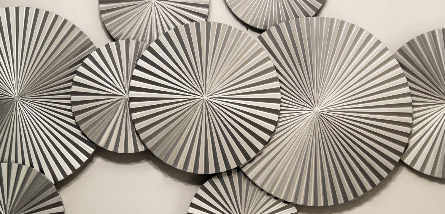 Арт-объект Apollo Silver Wall Plaque Disc 9 - фото №1