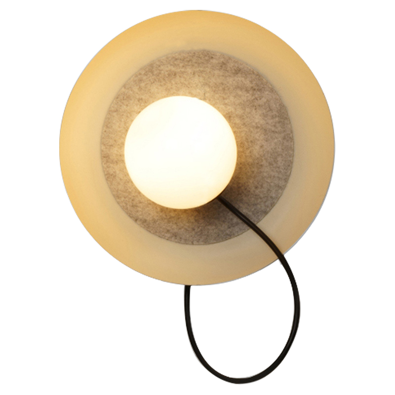 Настенный светильник с магнитными плафоном MARGOTT WALL LAMP Белый Оранжевый Черный Настенный светильник с магнитными плафоном MARGOTT WALL LAMP Белый Оранжевый Черный в Костроме | Loft Concept