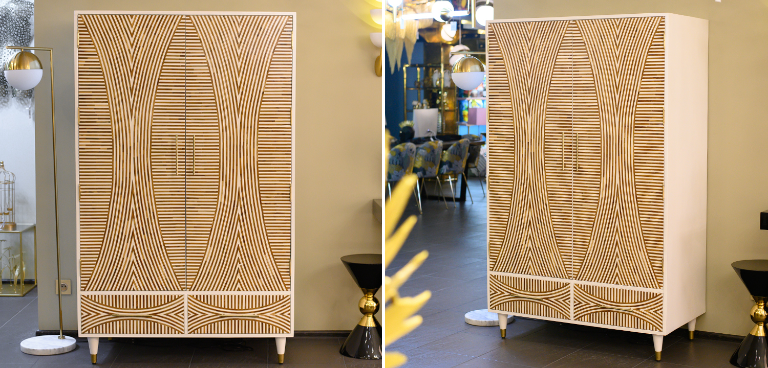 Шкаф Arc Bone Inlay - фото